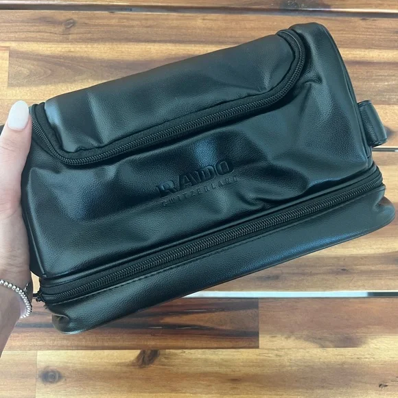 Rado Black Toiletry Bag with Zipper Closure - Picture 5 of 8